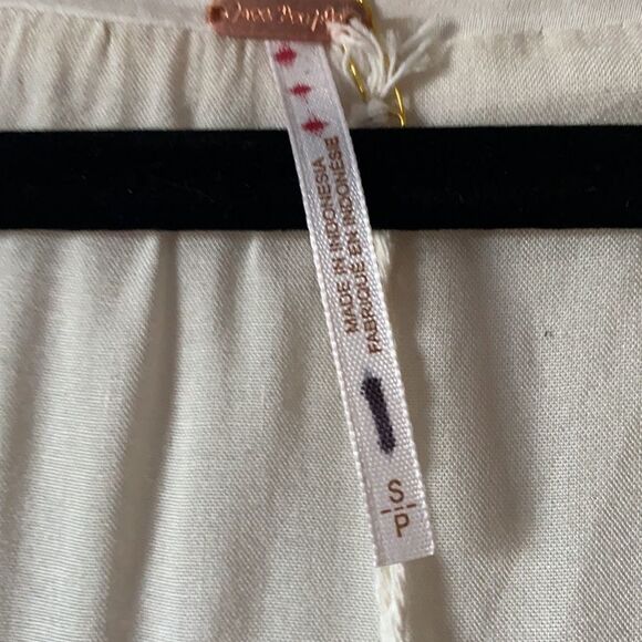 FREE PEOPLE MODERN MUSE FLAPPER GYPSY FRINGE DRESS IVORY NWT SMALL - Picture 11 of 11